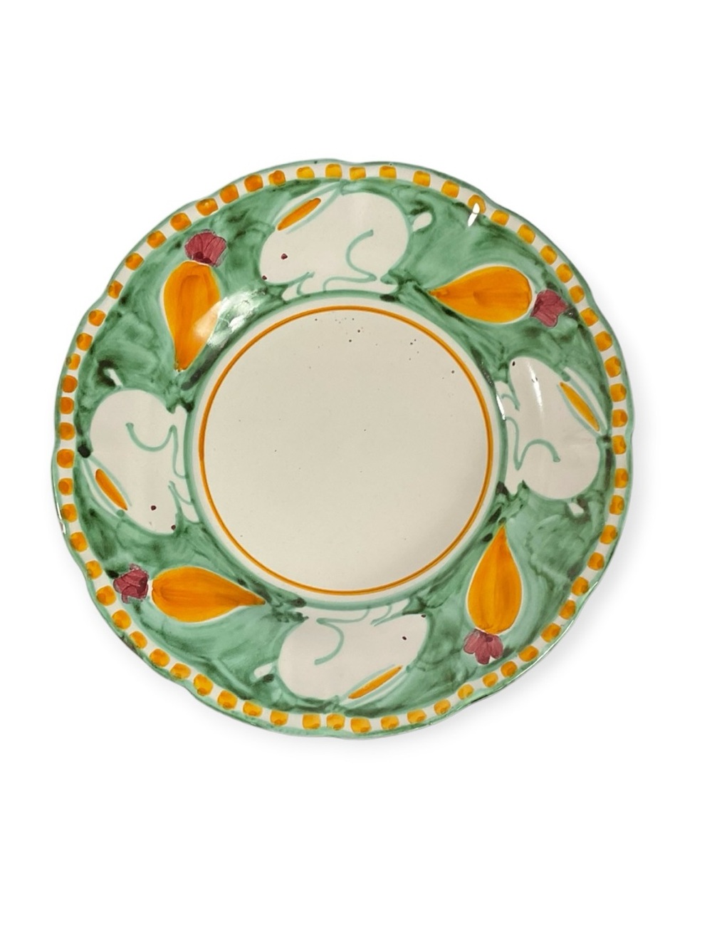 VIETRI Campagna Coniglio Rabbit 9” Soup Pasta Bowl Hand Painted Italy